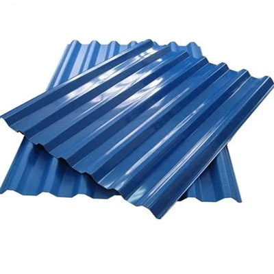 Folha de cobertura revestida de cor azul